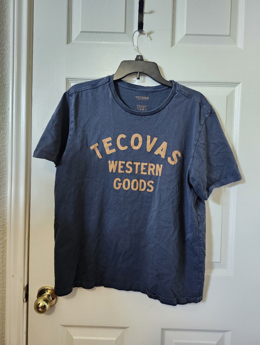 Tecovas Men's Navy 'Western Goods' Graphic Tee